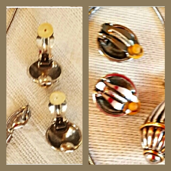 Erwin Pearl Vintage Two Tone Dome Necklace - Picture 6 of 9